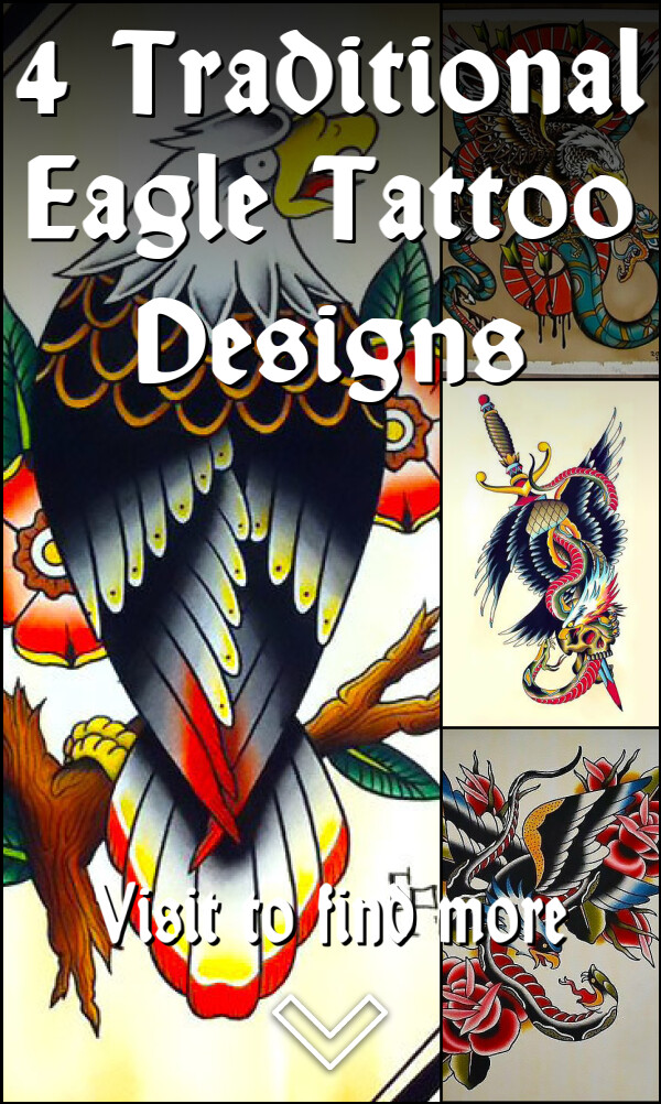 4 Traditional Eagle Tattoo Designs
