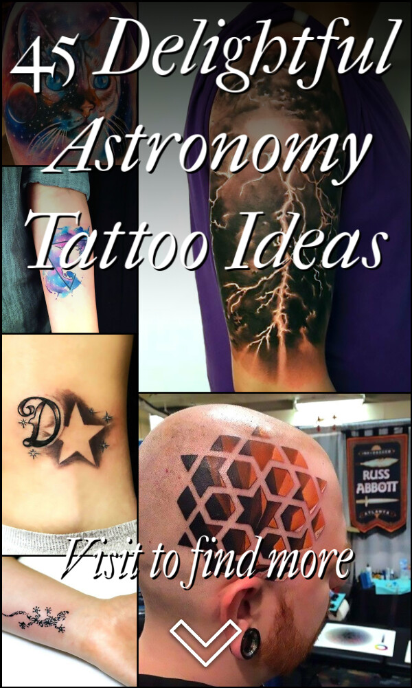 45 Delightful Astronomy Tattoo Ideas