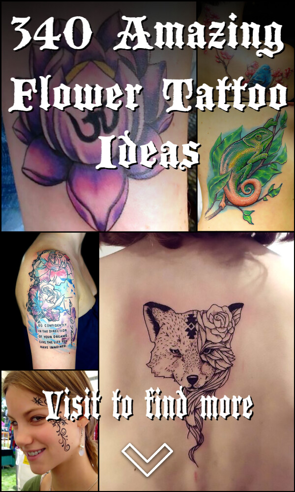 340 Amazing Flower Tattoo Ideas