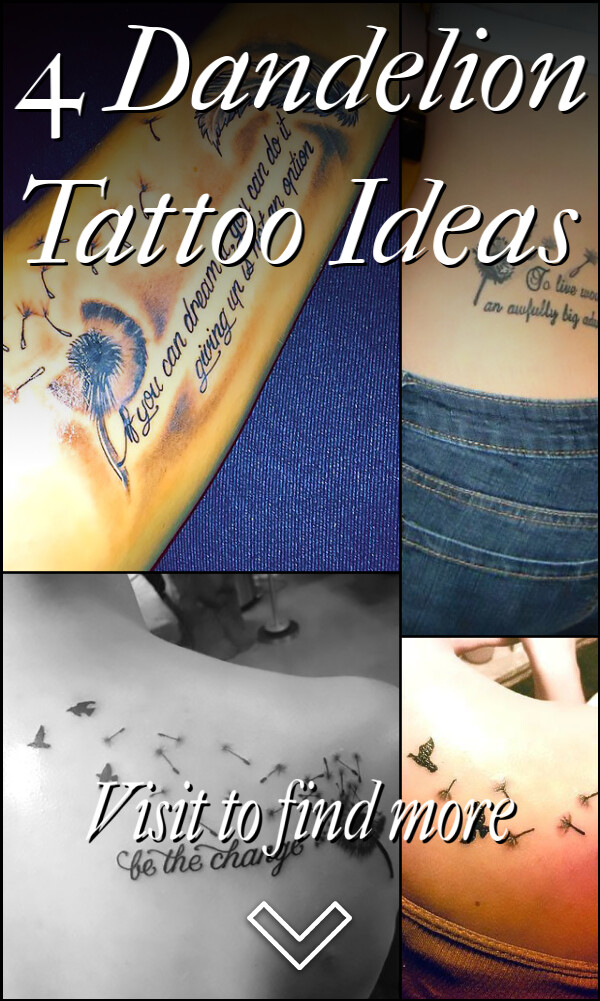 4 Dandelion Tattoo Ideas