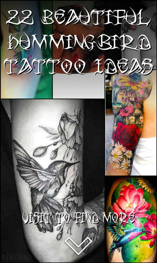 22 Beautiful Hummingbird Tattoo Ideas