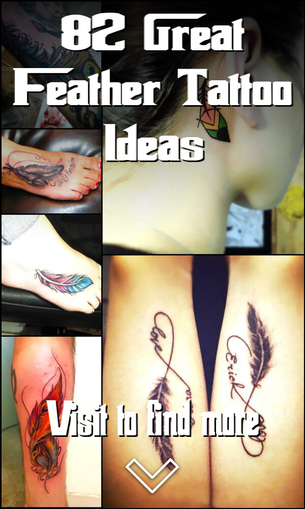 82 Great Feather Tattoo Ideas