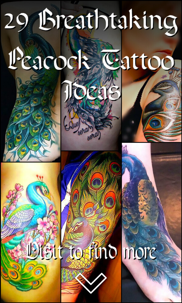 29 Breathtaking Peacock Tattoo Ideas