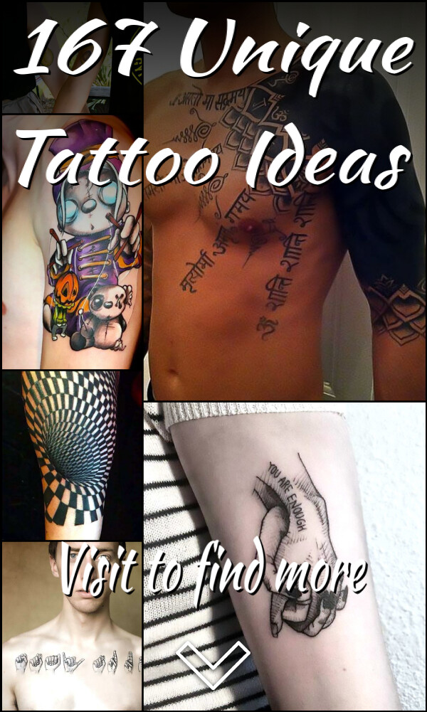 167 Unique Tattoo Ideas