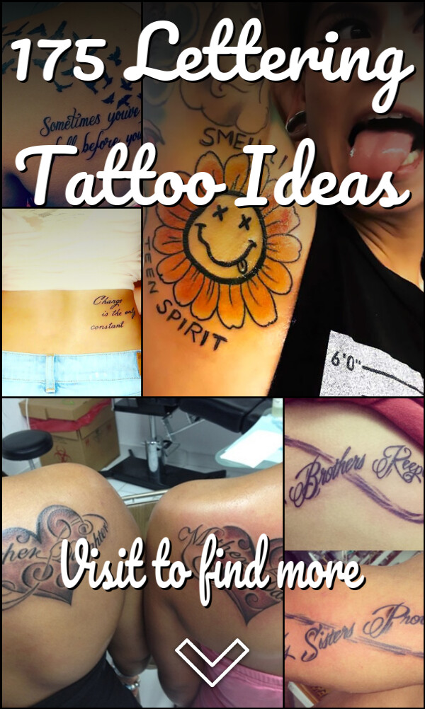 175 Lettering Tattoo Ideas