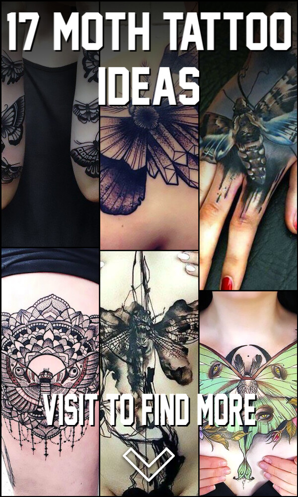 17 Moth Tattoo Ideas