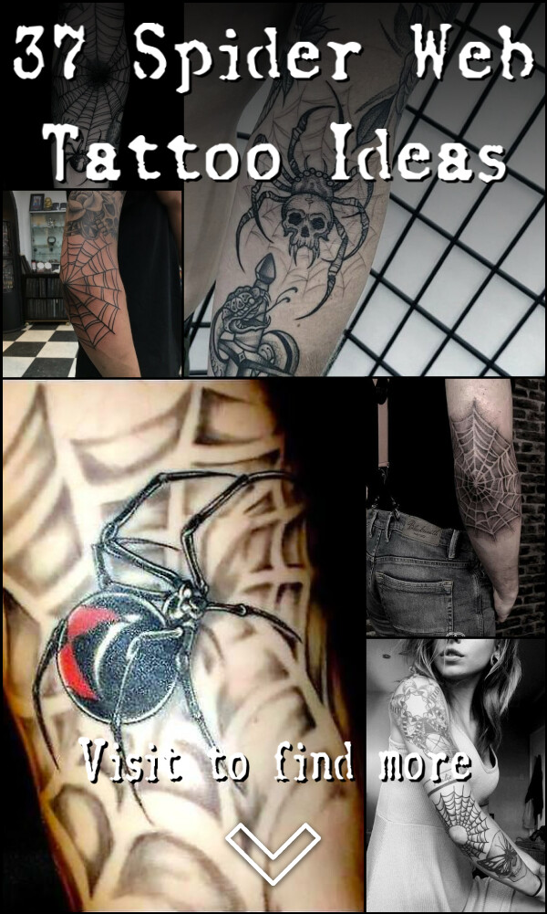 37 Spider Web Tattoo Ideas