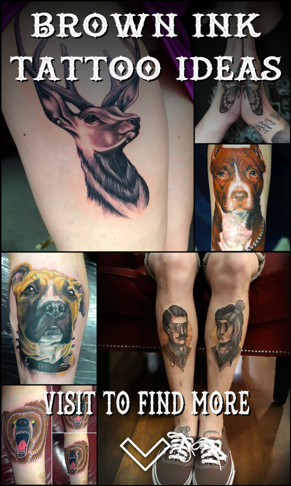 50 Brown Ink Tattoo Ideas