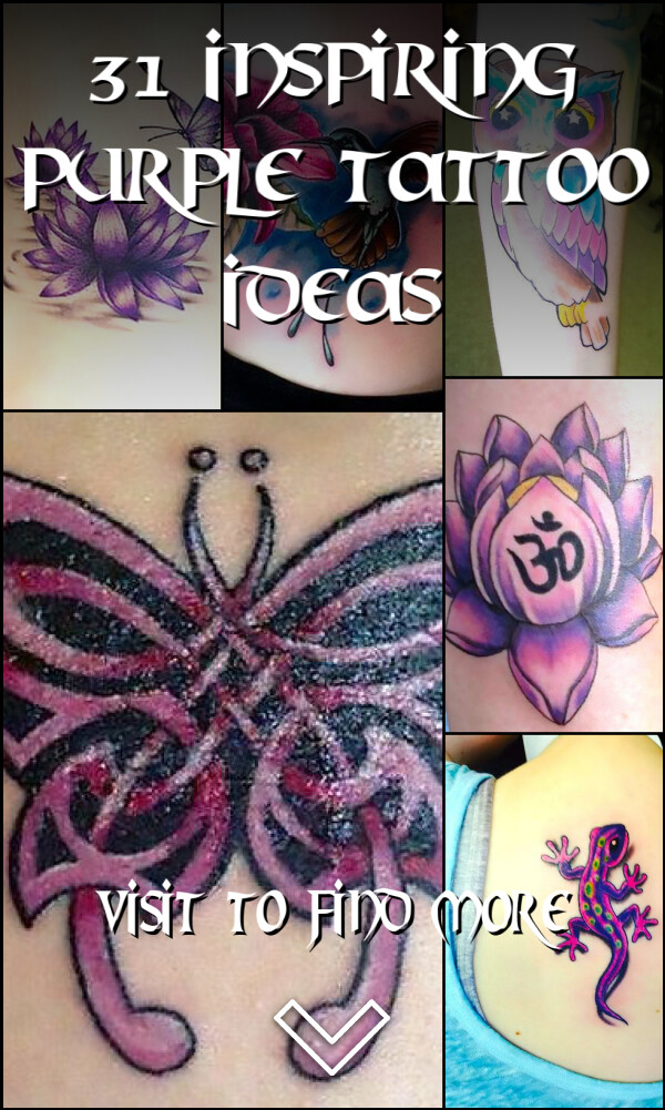 31 Inspiring Purple Tattoo Ideas