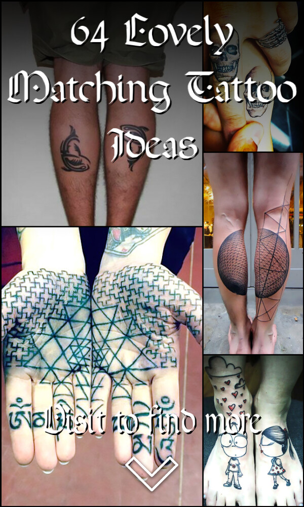 64 Lovely Matching Tattoo Ideas