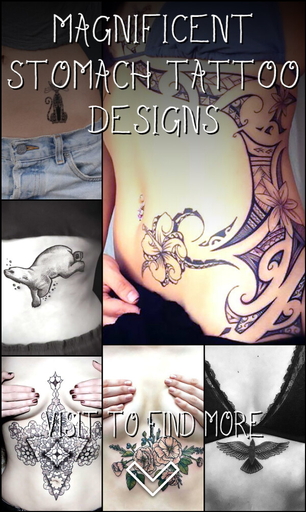56 Magnificent Stomach Tattoo Designs