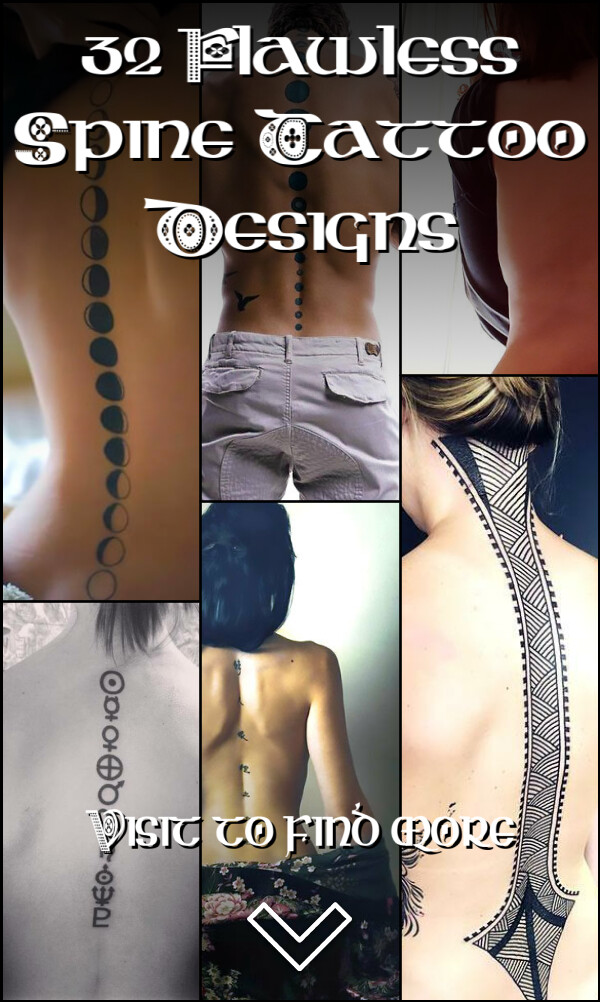 32 Flawless Spine Tattoo Designs