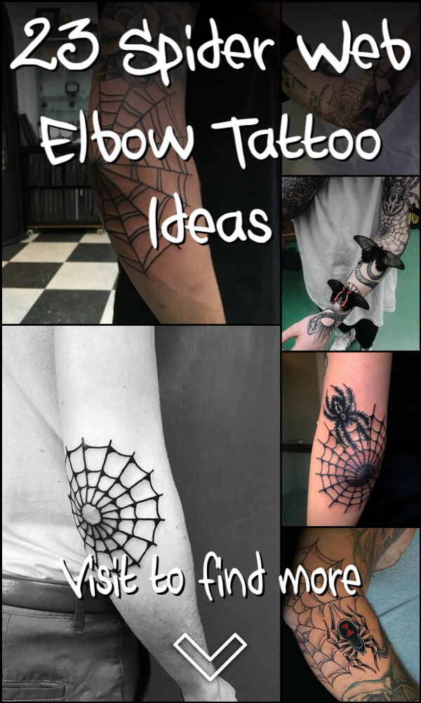 23 Spider Web Elbow Tattoo Ideas