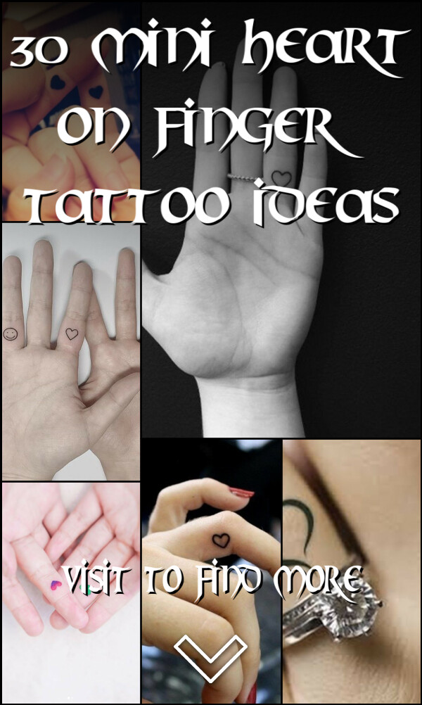 30 Mini Heart On Finger Tattoo Ideas