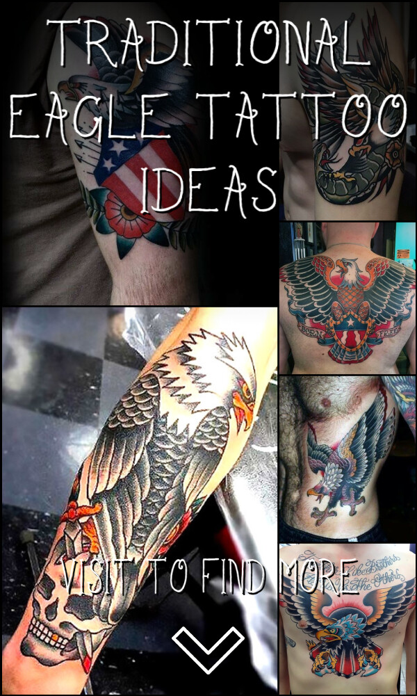 20 Traditional Eagle Tattoo Ideas