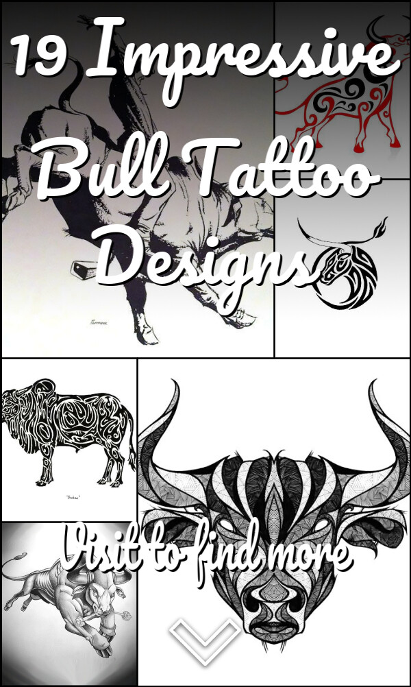 19 Impressive Bull Tattoo Designs