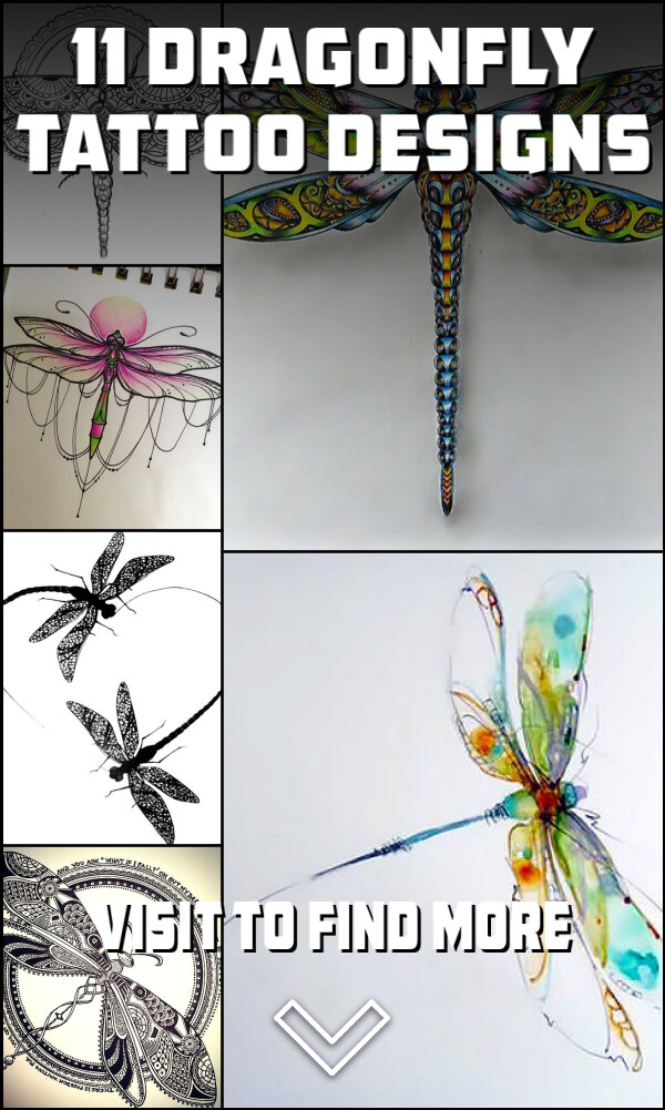 11 Dragonfly Tattoo Designs