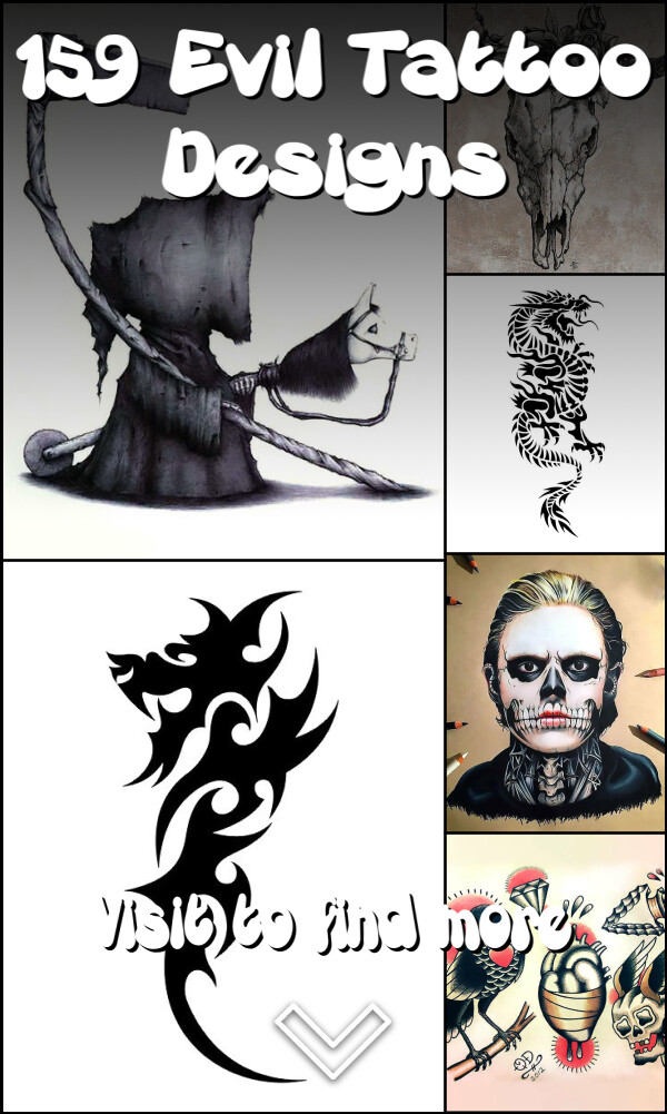 159 Evil Tattoo Designs