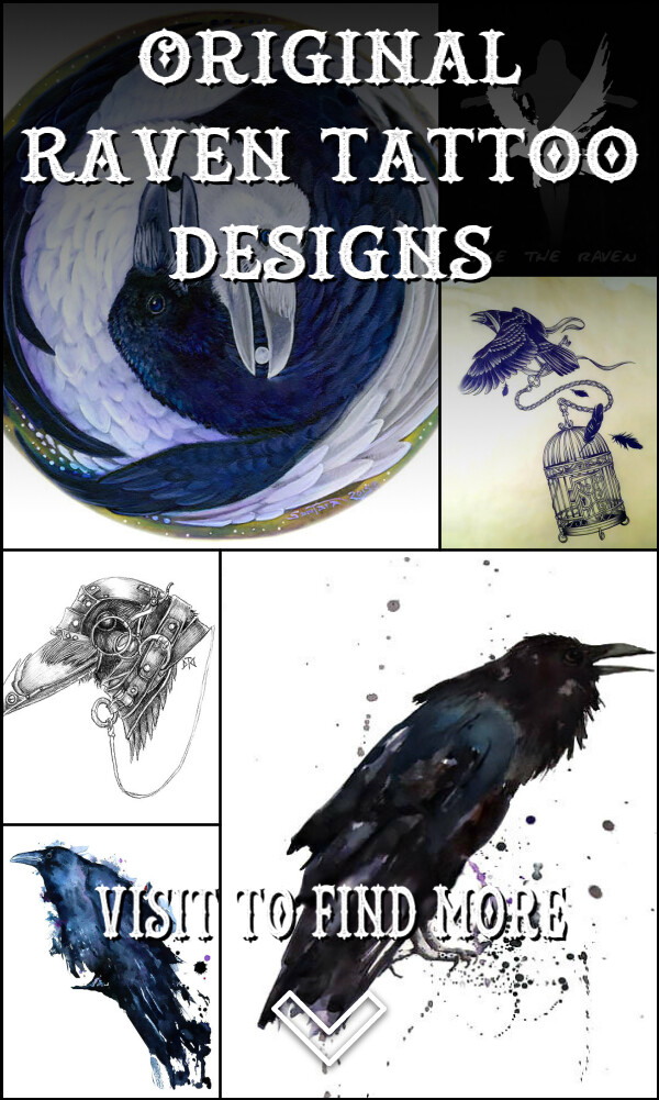 32 Original Raven Tattoo Designs