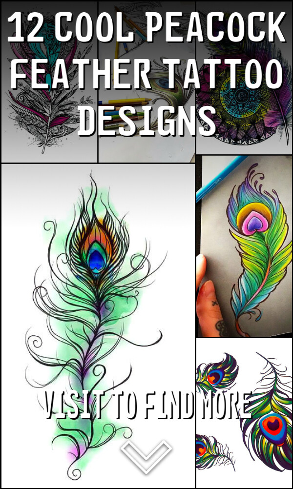 12 Cool Peacock Feather Tattoo Designs