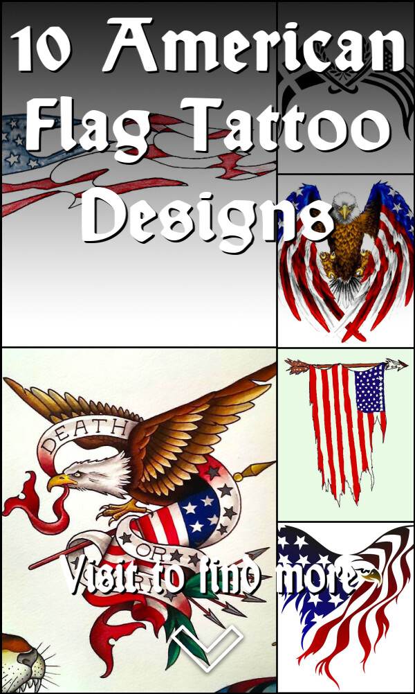 10 American Flag Tattoo Designs