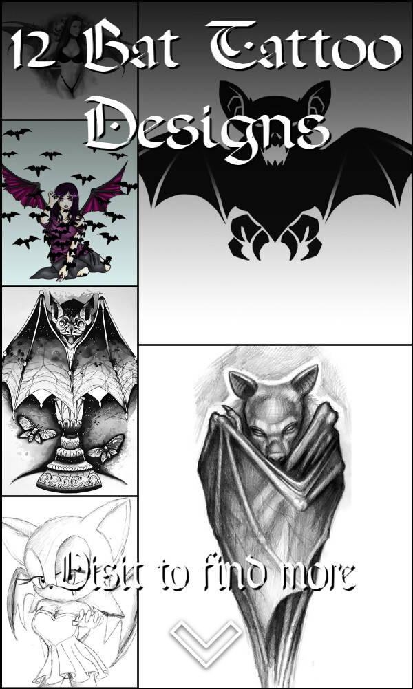 12 Bat Tattoo Designs