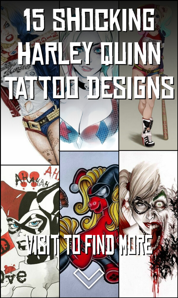 15 Shocking Harley Quinn Tattoo Designs