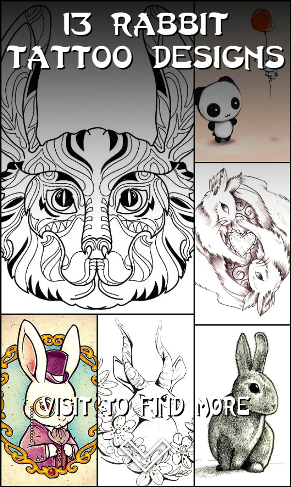 13 Rabbit Tattoo Designs