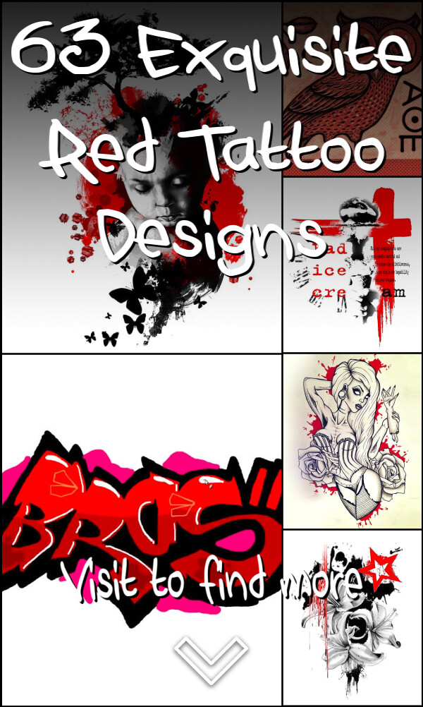 63 Exquisite Red Tattoo Designs