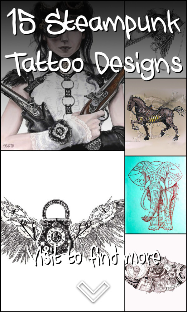 15 Steampunk Tattoo Designs