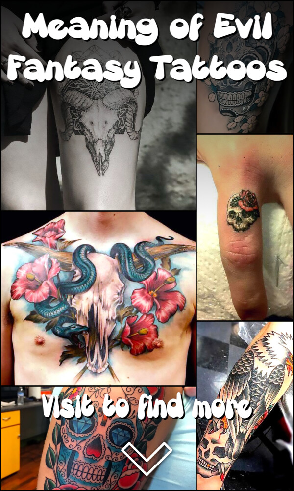 Meaning of Evil Fantasy Tattoos