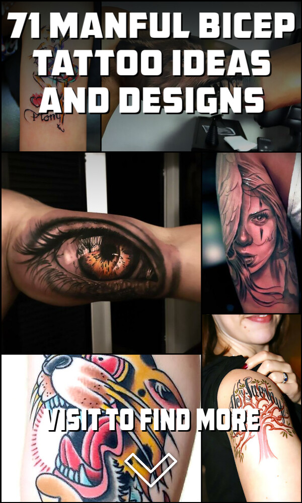 71 Manful Bicep Tattoo Ideas and Designs