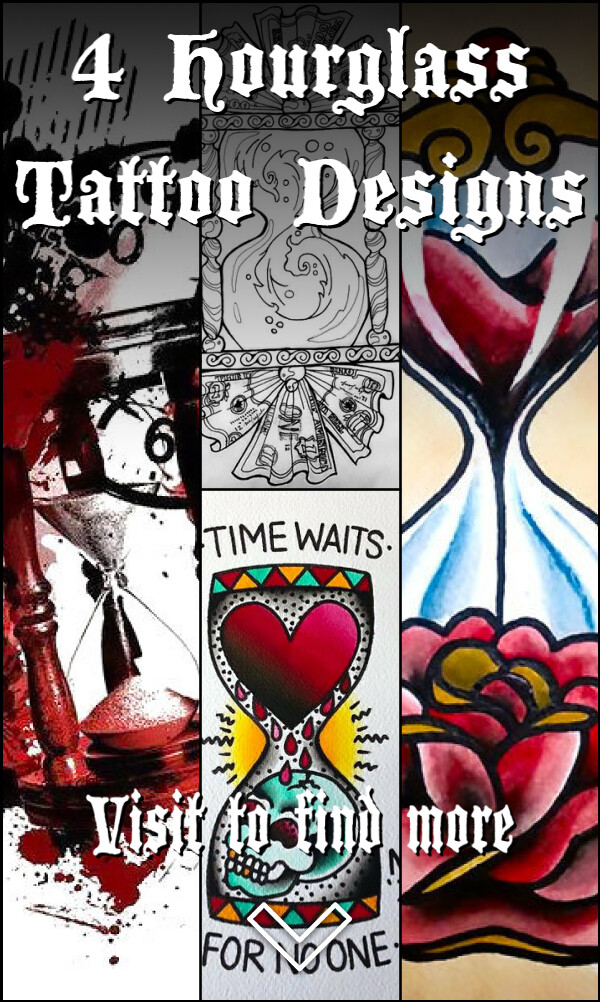 4 Hourglass Tattoo Designs