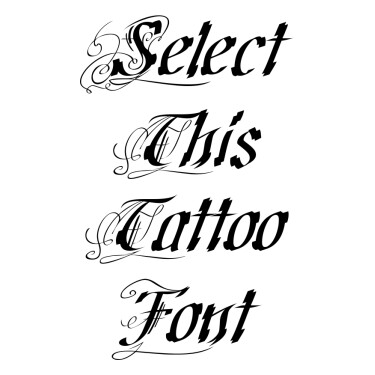 Different Unique Fonts for Tattoos - Font Generator
