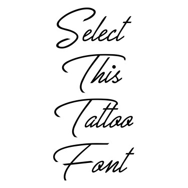 unfathomable bottom calligraphy Tattoo Lettering Font Generator Online