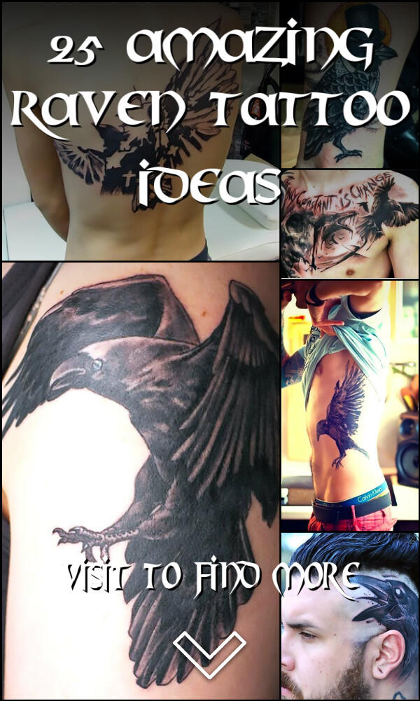 25 Amazing Raven Tattoo Ideas