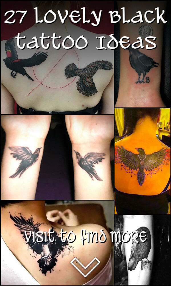 27 Lovely Black Tattoo Ideas