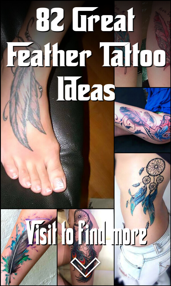 82 Great Feather Tattoo Ideas