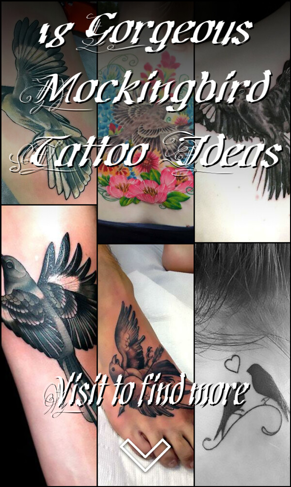 18 Gorgeous Mockingbird Tattoo Ideas