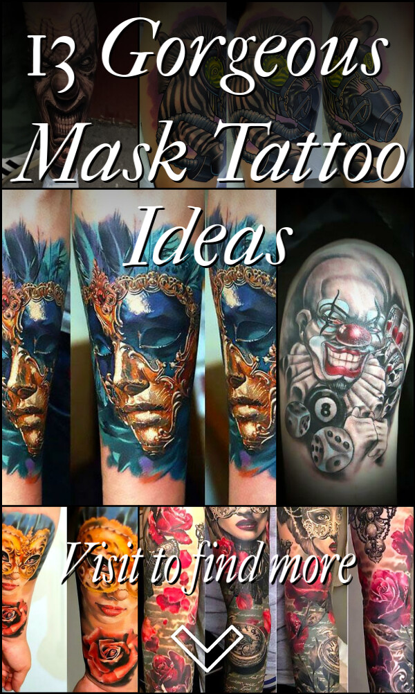 13 Gorgeous Mask Tattoo Ideas