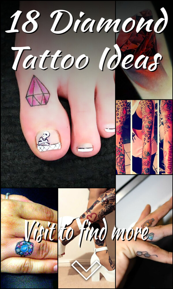 18 Diamond Tattoo Ideas