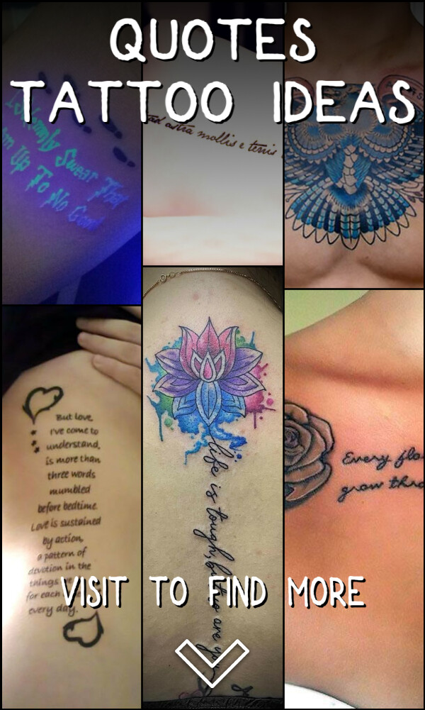 55 Quotes Tattoo Ideas