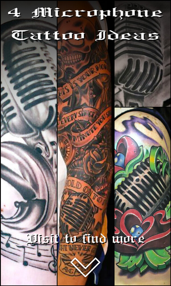 4 Microphone Tattoo Ideas