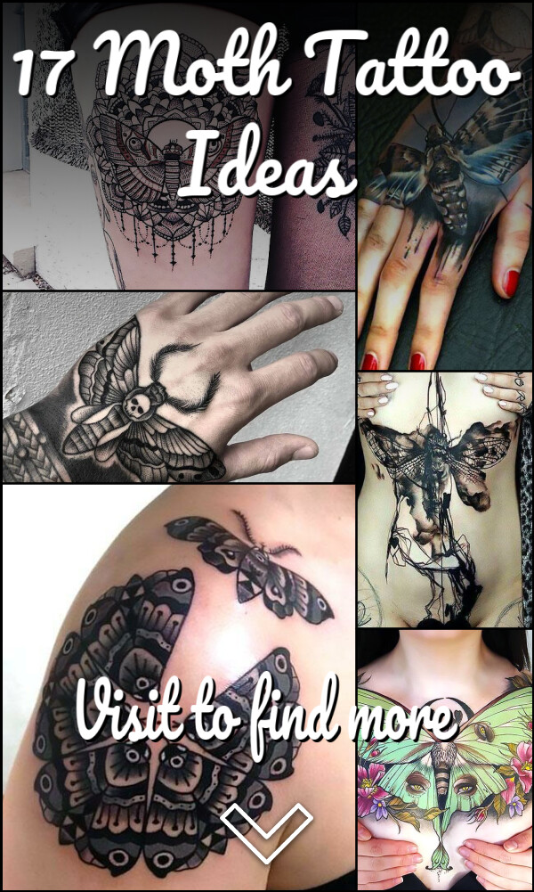 17 Moth Tattoo Ideas