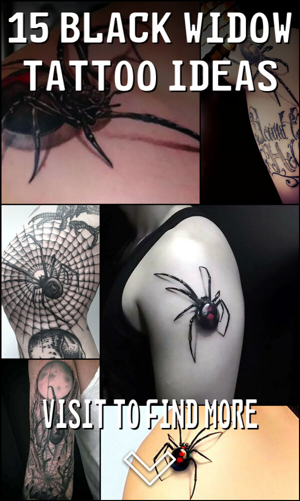 15 Black Widow Tattoo Ideas