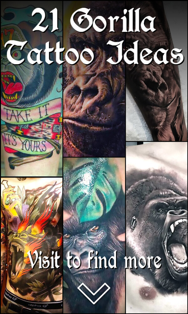 21 Gorilla Tattoo Ideas