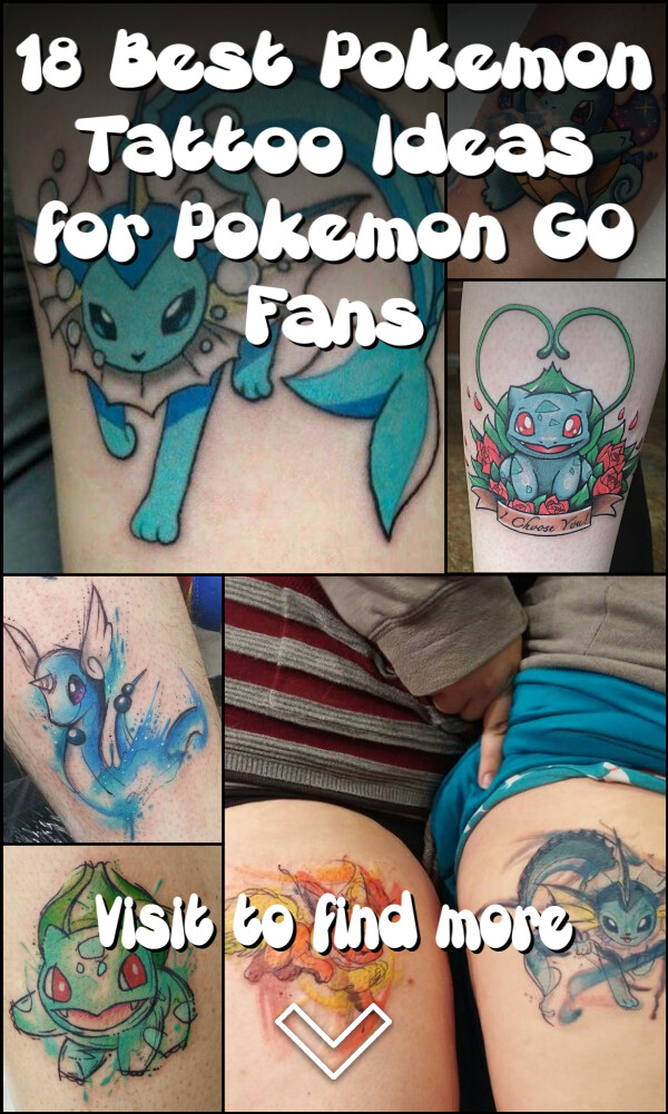 18 Best Pokemon Tattoo Ideas for Pokemon GO Fans