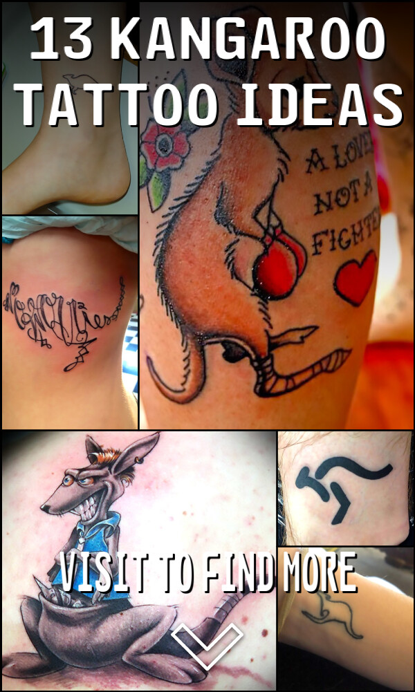 13 Kangaroo Tattoo Ideas