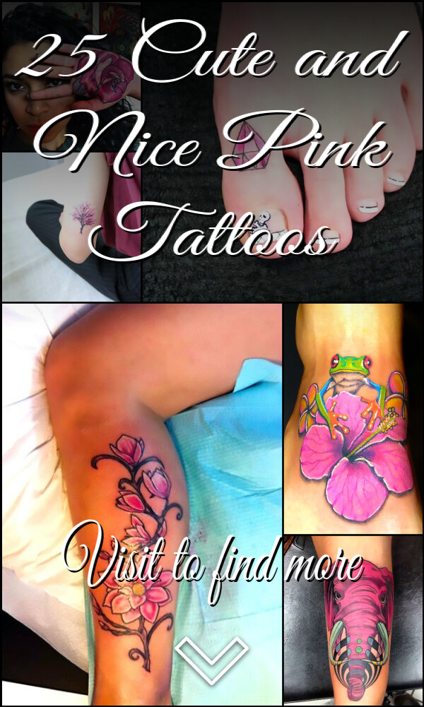 25 Cute and Nice Pink Tattoos