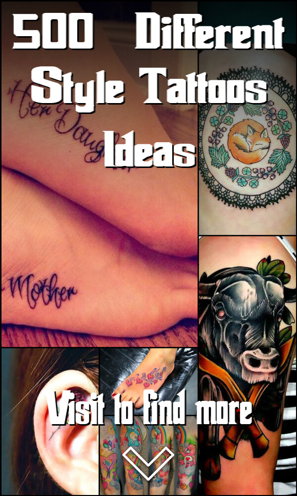 500+ Different Style Tattoos Ideas